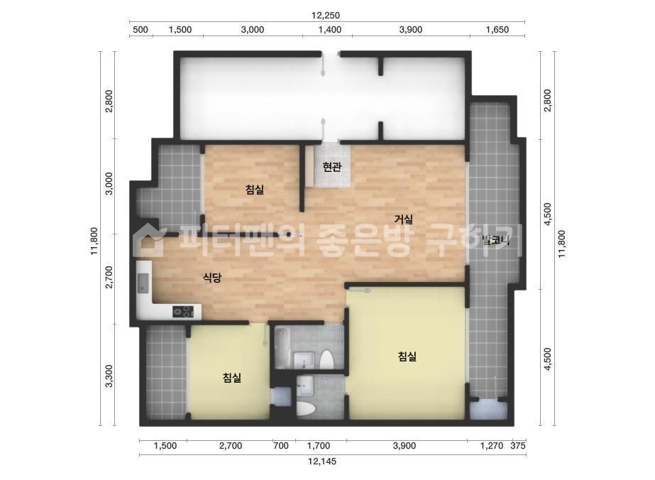 아파트 기본 평면도