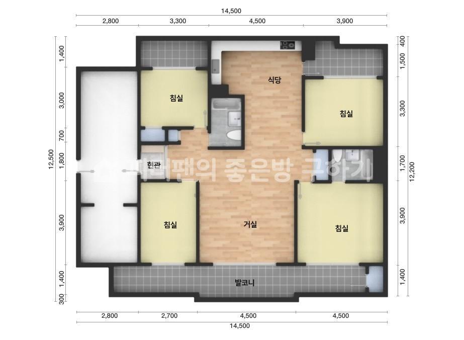 아파트 기본 평면도
