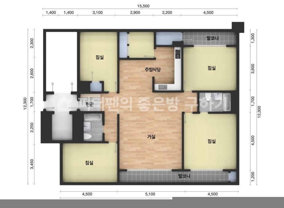 아파트 기본 평면도