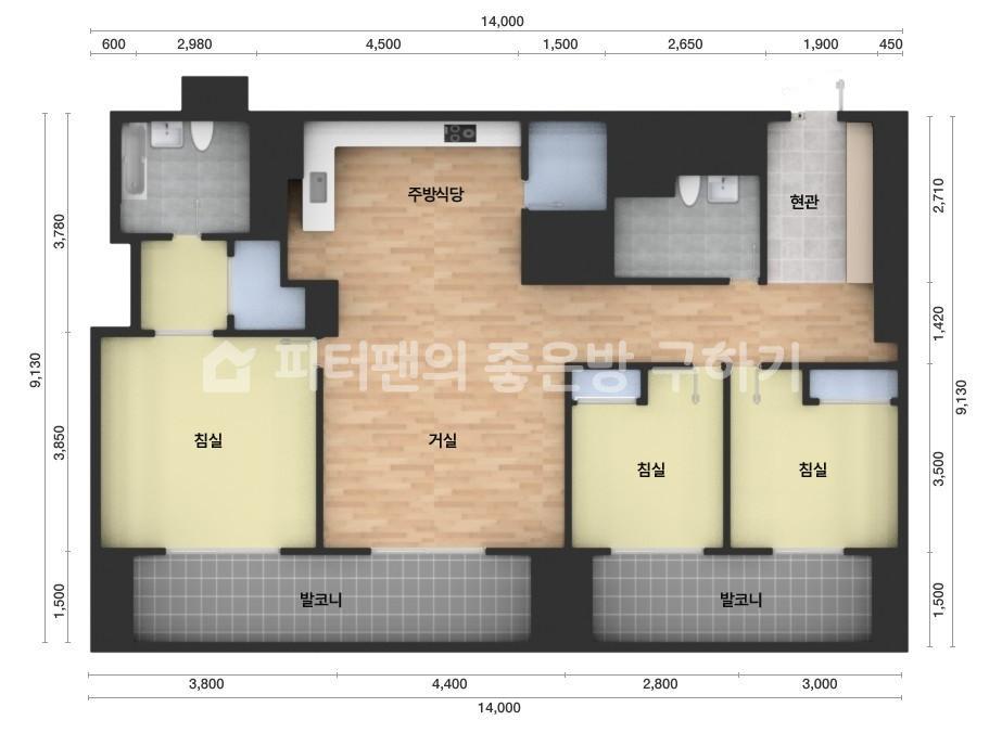 아파트 기본 평면도