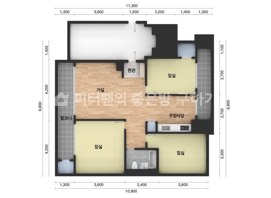 아파트 기본 평면도