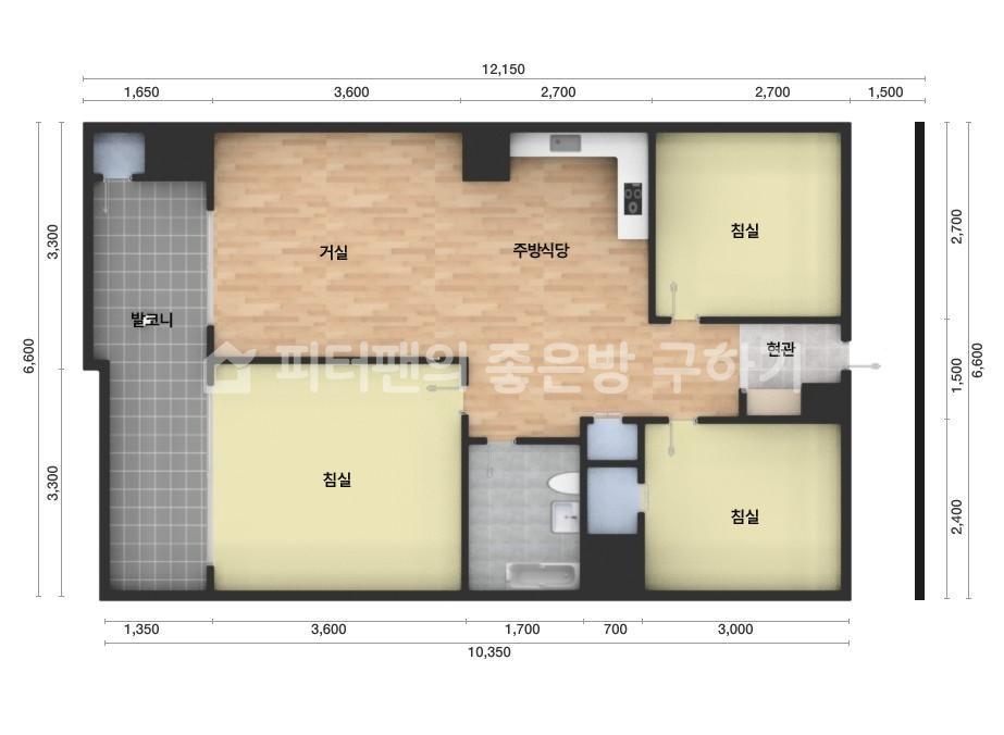 아파트 기본 평면도