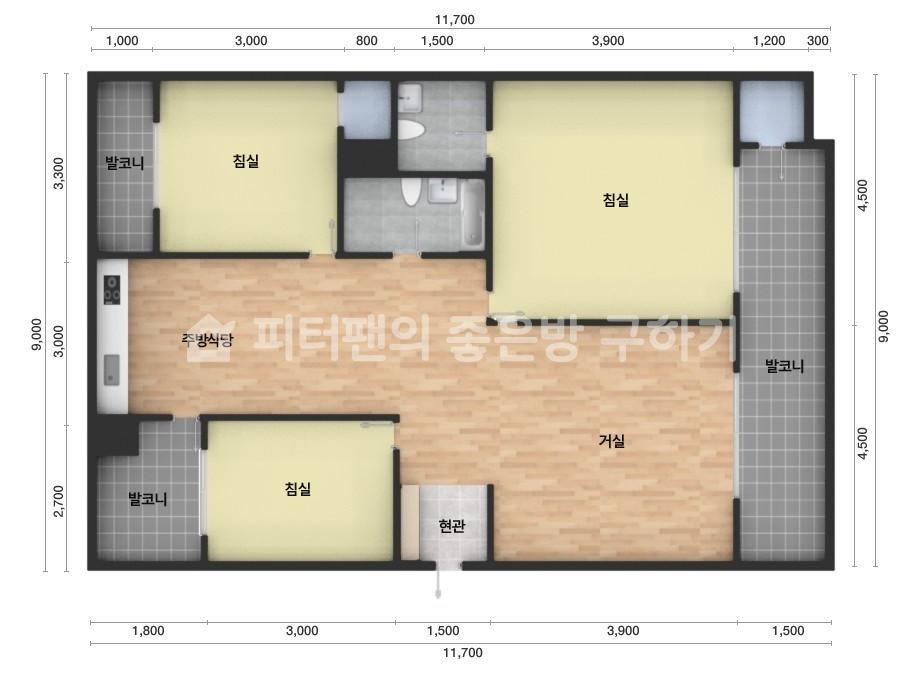 아파트 기본 평면도