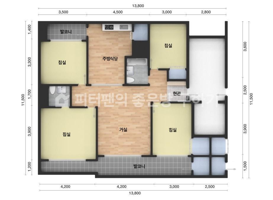 아파트 기본 평면도