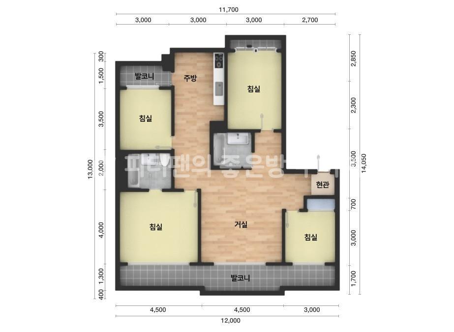 아파트 기본 평면도