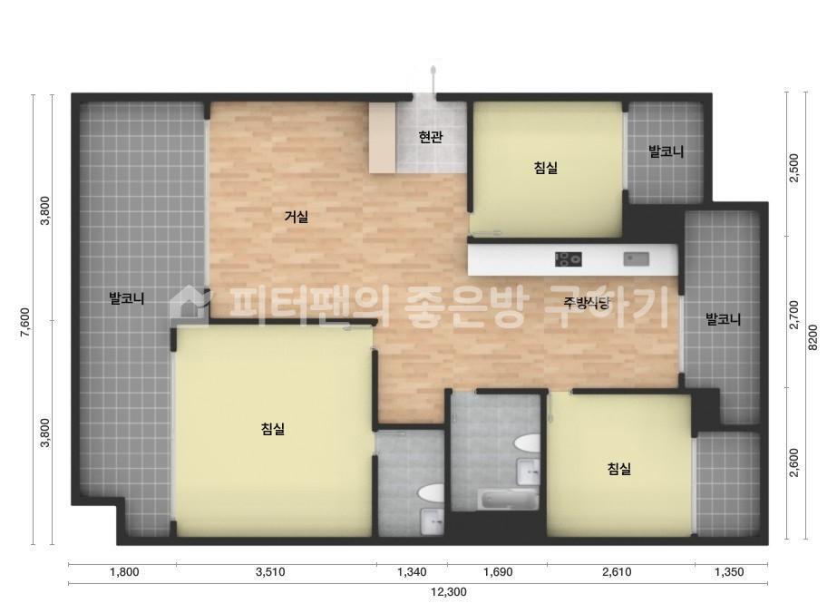 아파트 기본 평면도