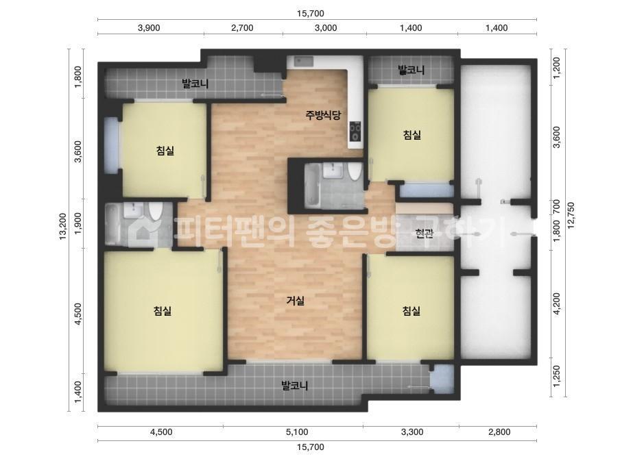 아파트 기본 평면도