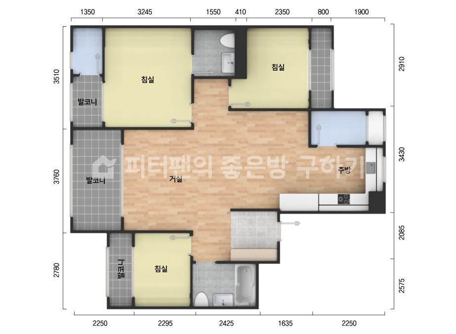 아파트 기본 평면도