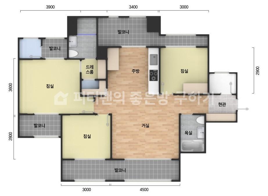 아파트 기본 평면도