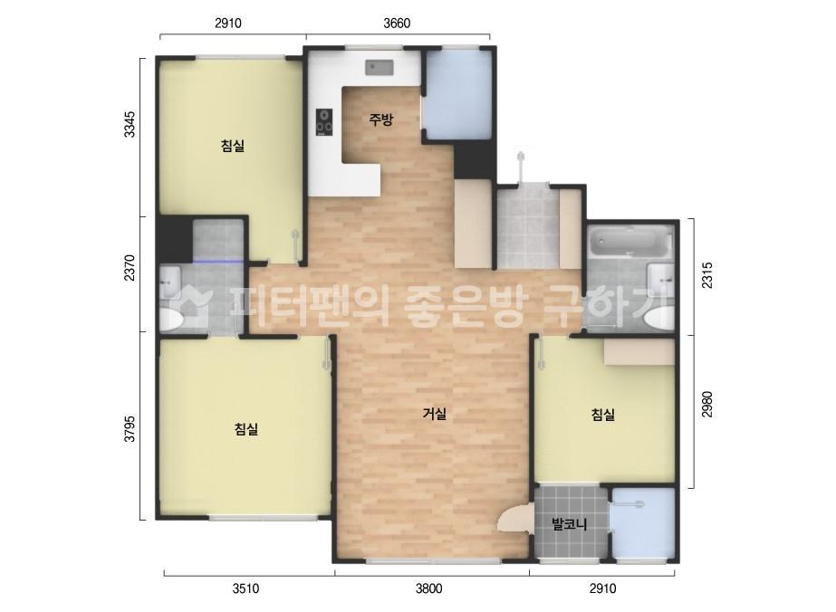 아파트 기본 평면도