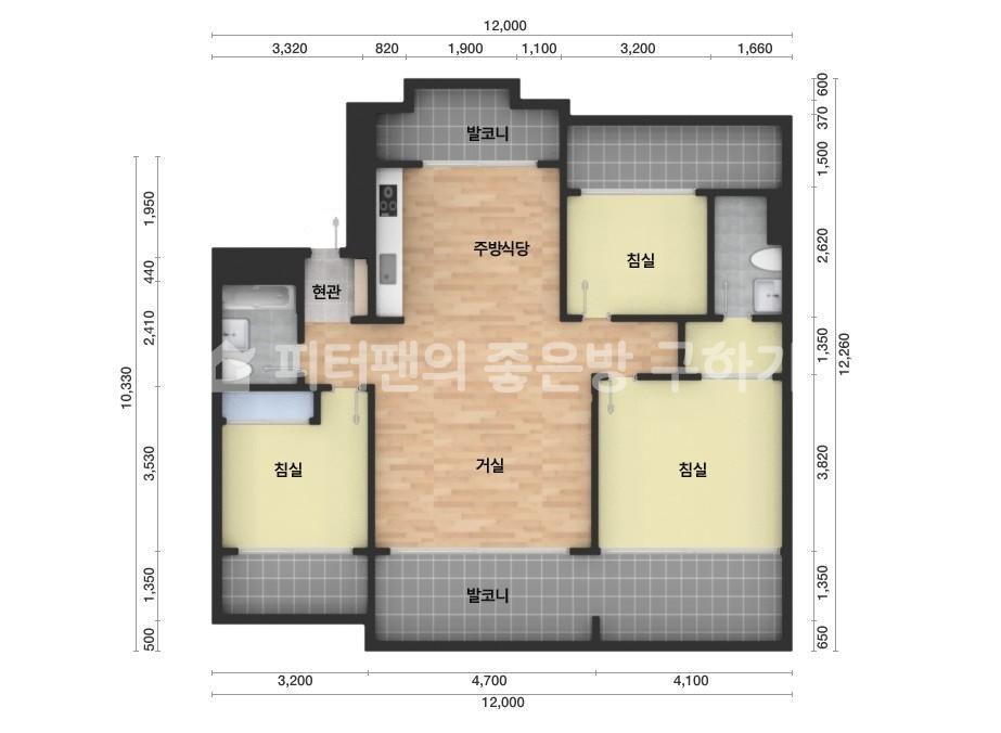 아파트 기본 평면도