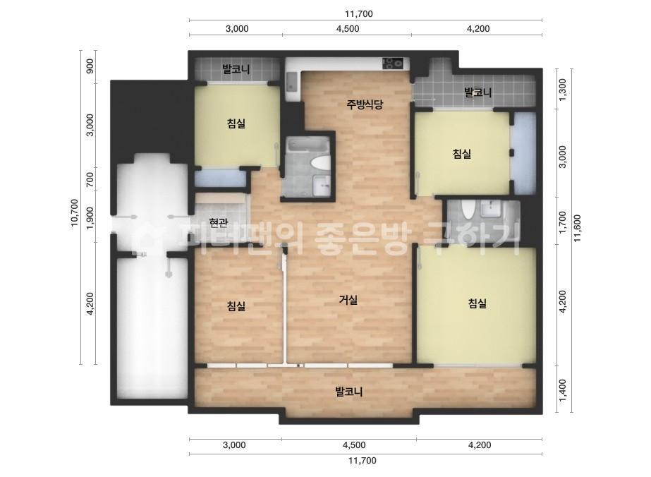 아파트 기본 평면도