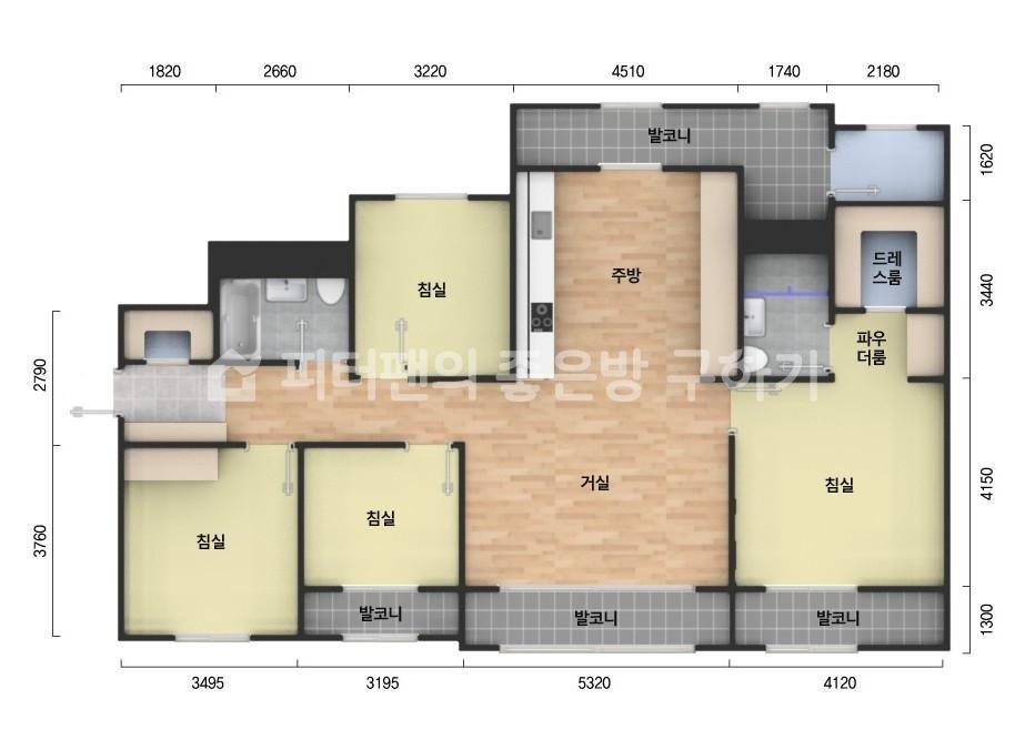 아파트 기본 평면도