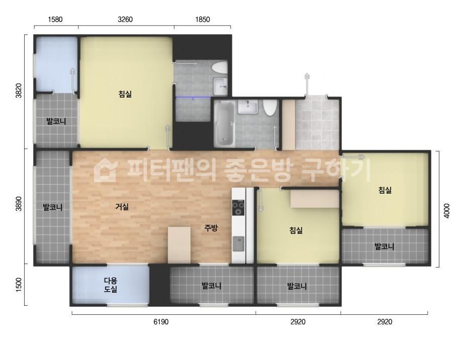 아파트 기본 평면도
