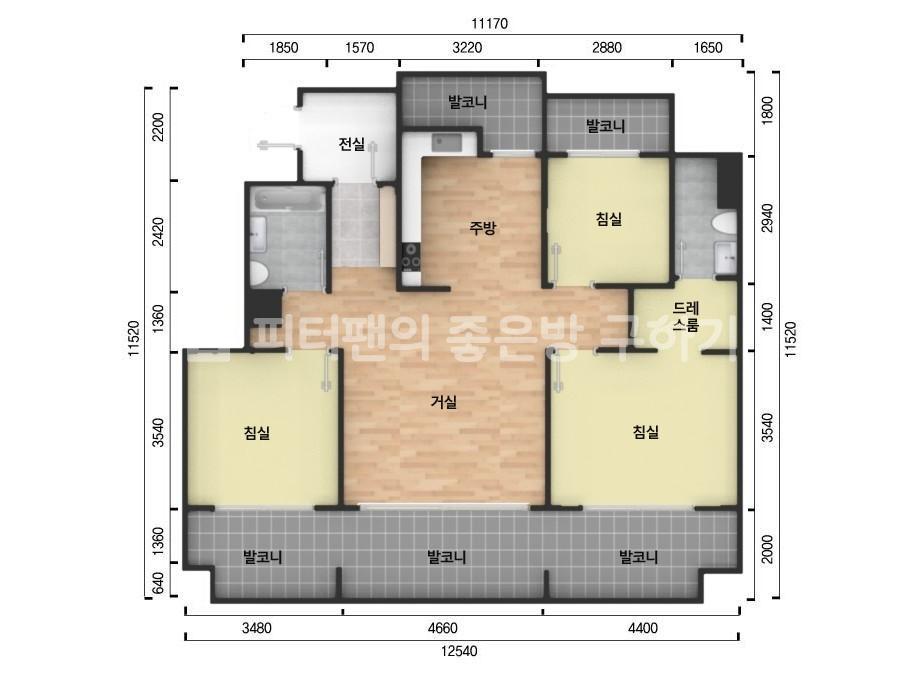 아파트 기본 평면도