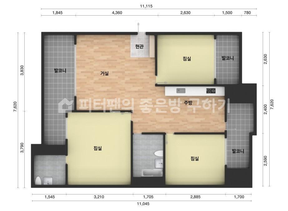 아파트 기본 평면도