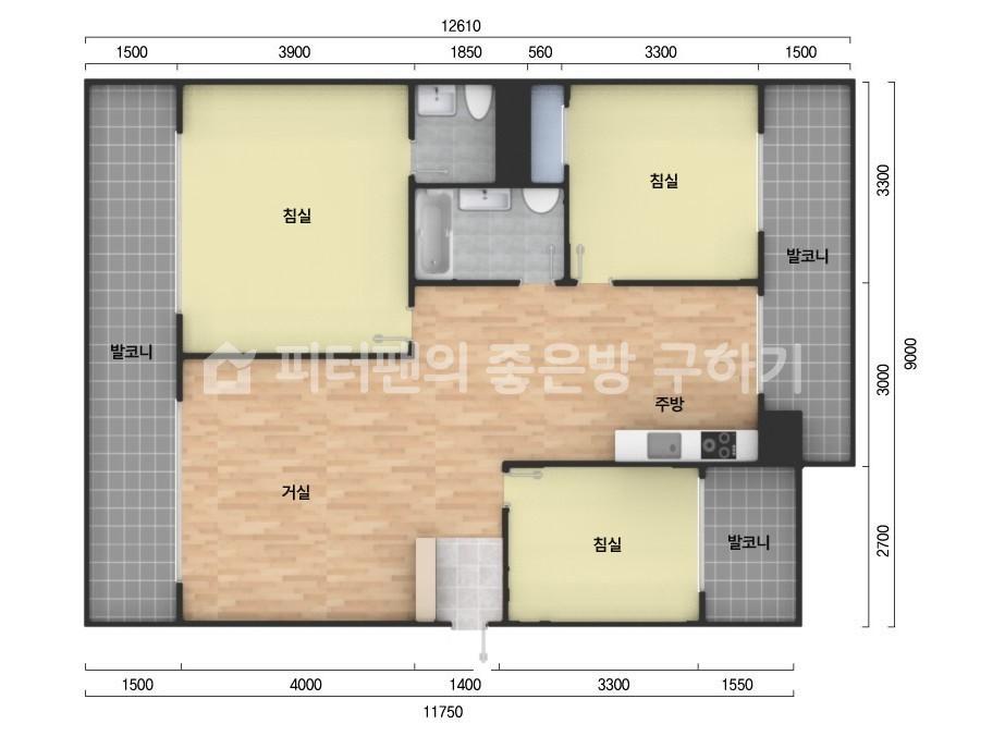 아파트 기본 평면도