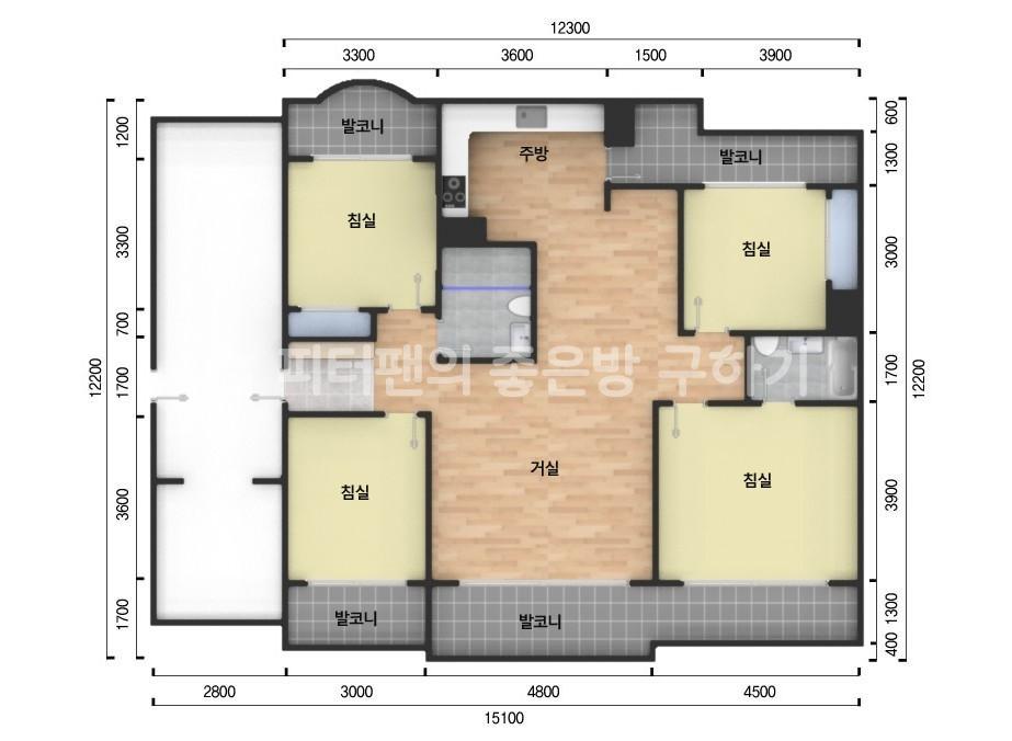 아파트 기본 평면도