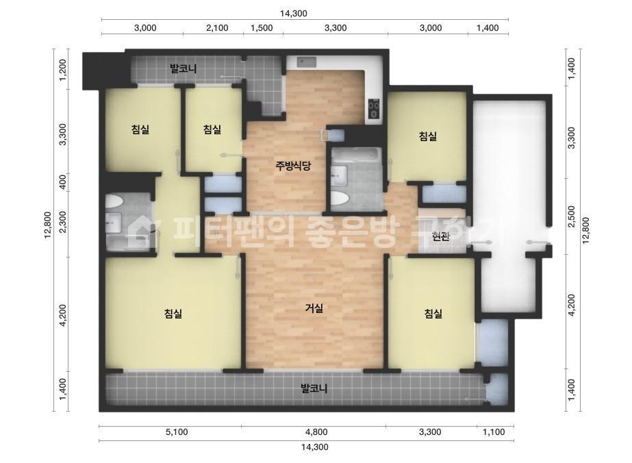 아파트 기본 평면도