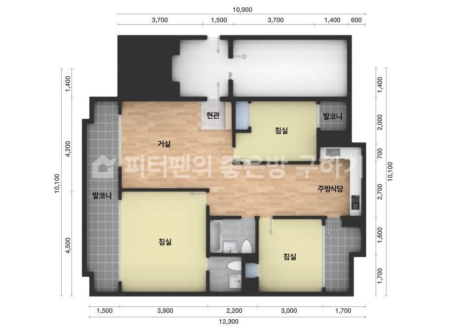 아파트 기본 평면도