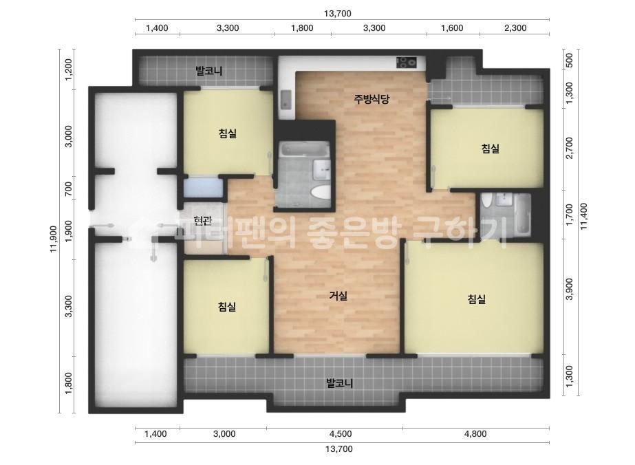 아파트 기본 평면도