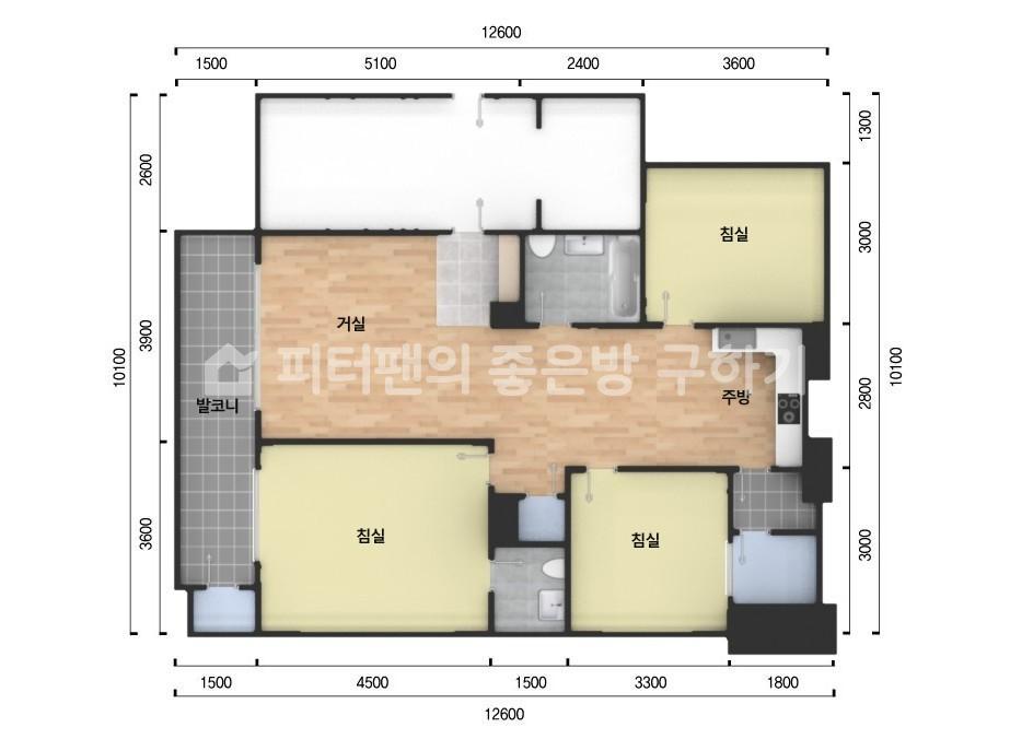 아파트 기본 평면도