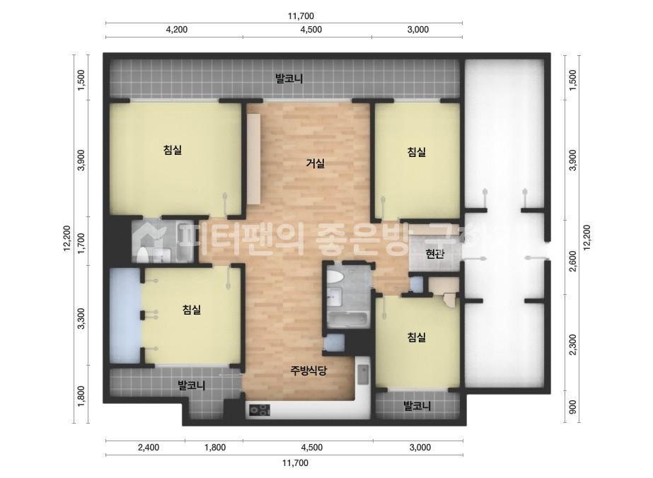 아파트 기본 평면도