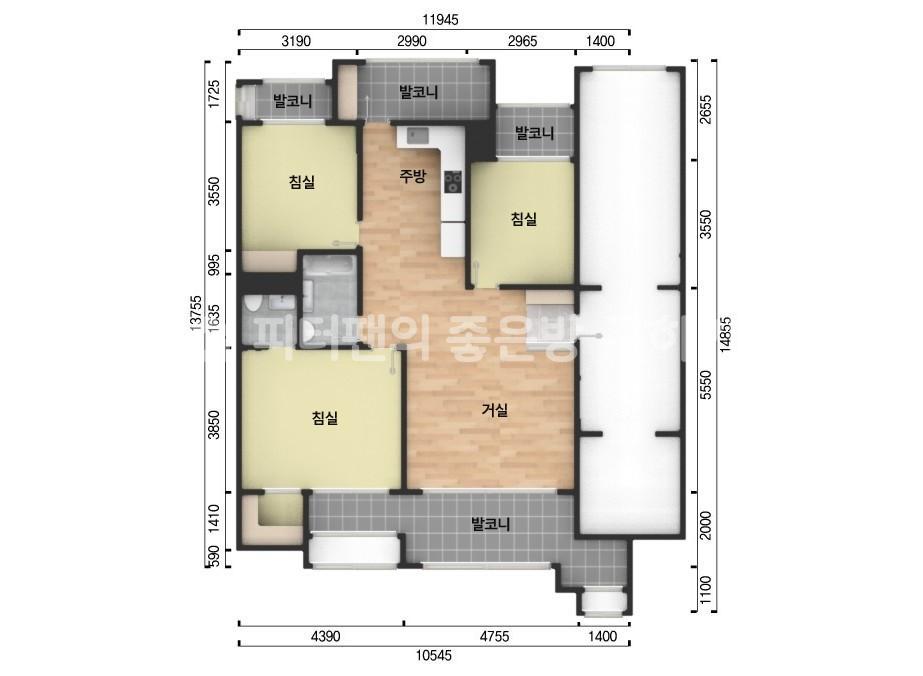 아파트 기본 평면도