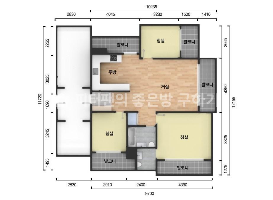 아파트 기본 평면도