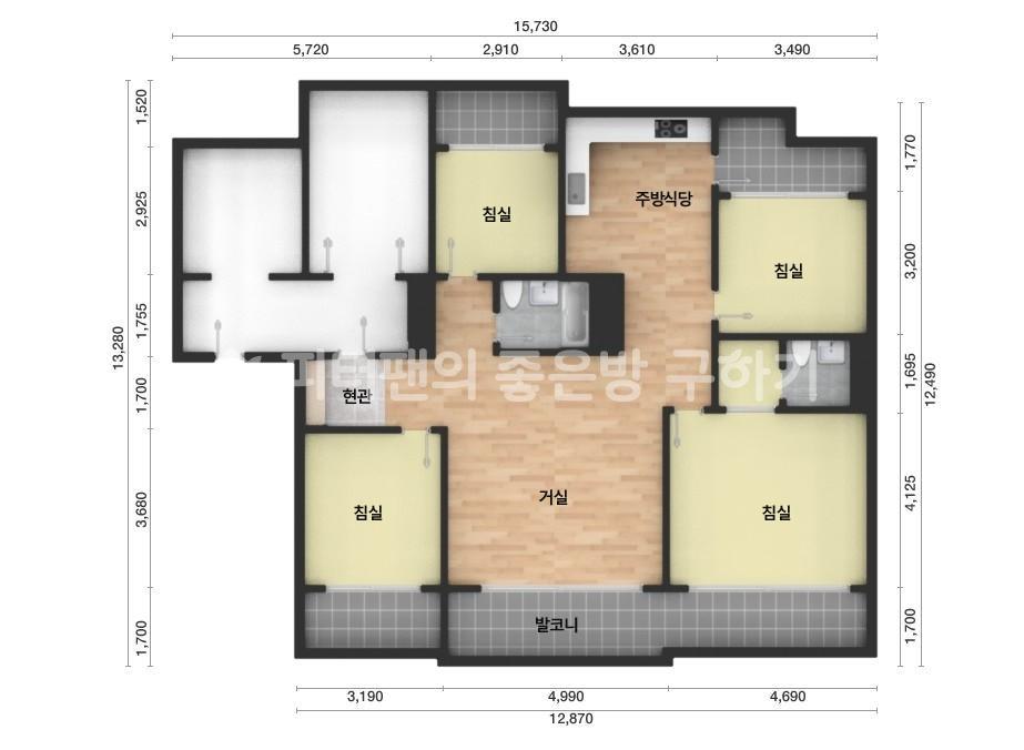 아파트 기본 평면도