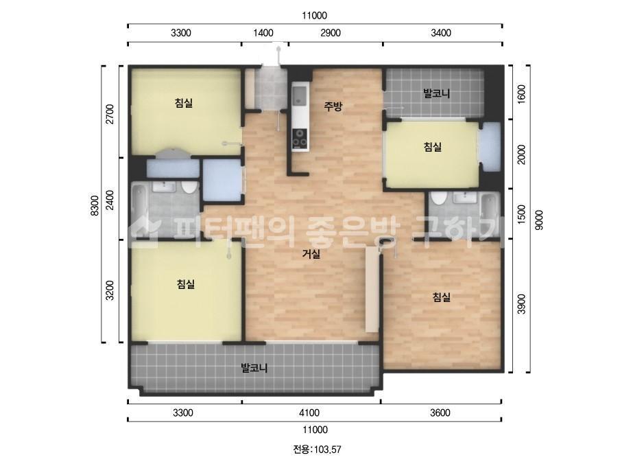 아파트 기본 평면도