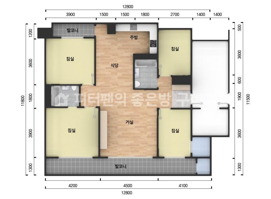 아파트 기본 평면도