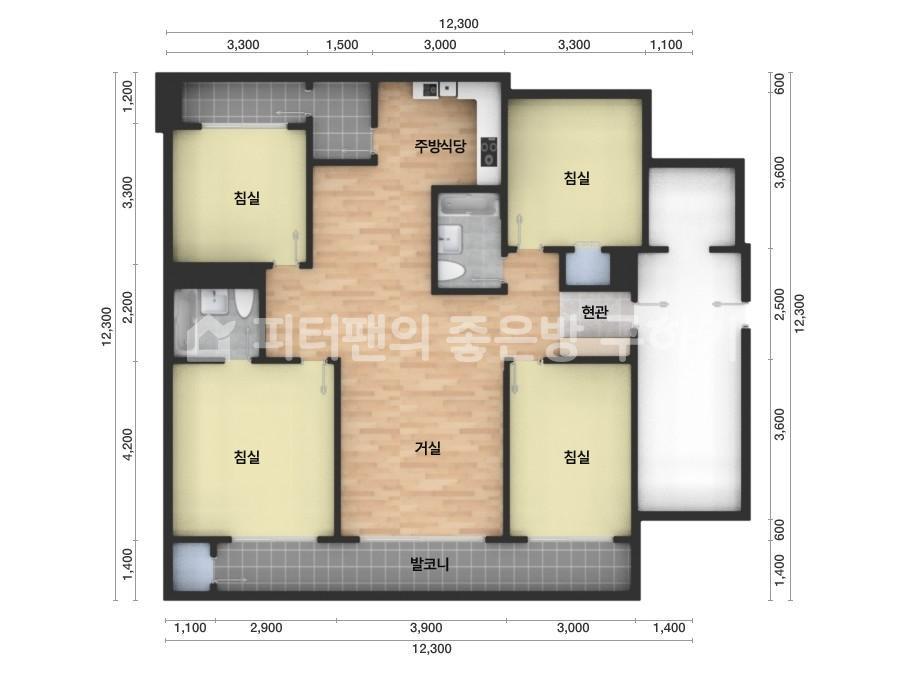 아파트 기본 평면도