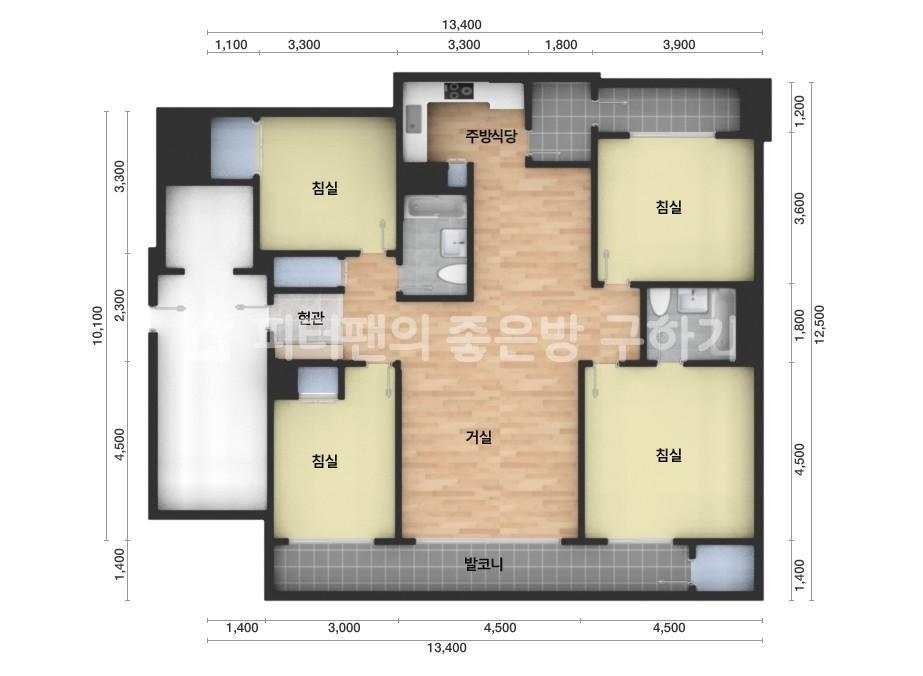아파트 기본 평면도