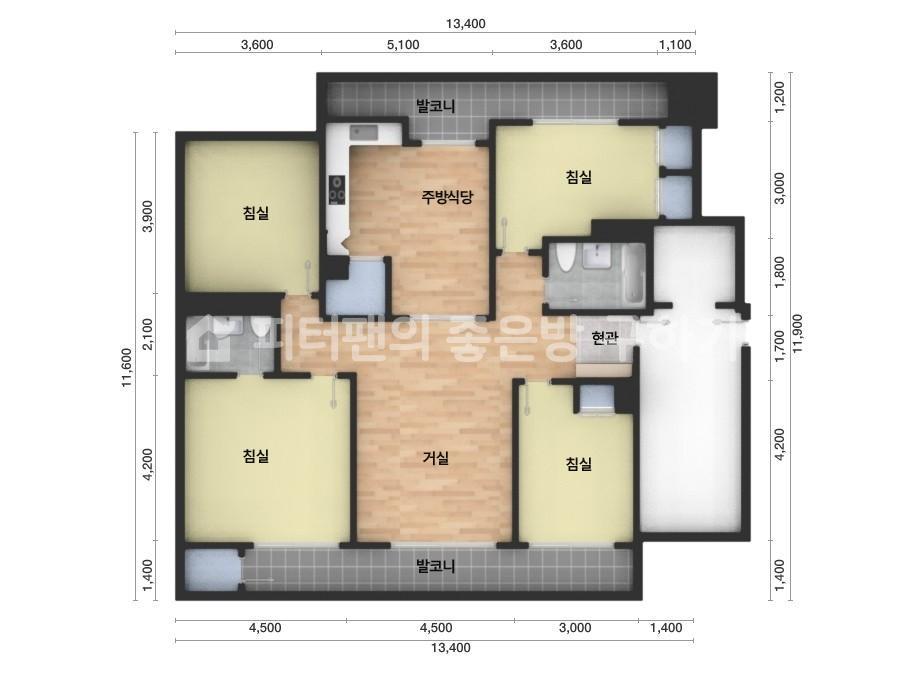 아파트 기본 평면도