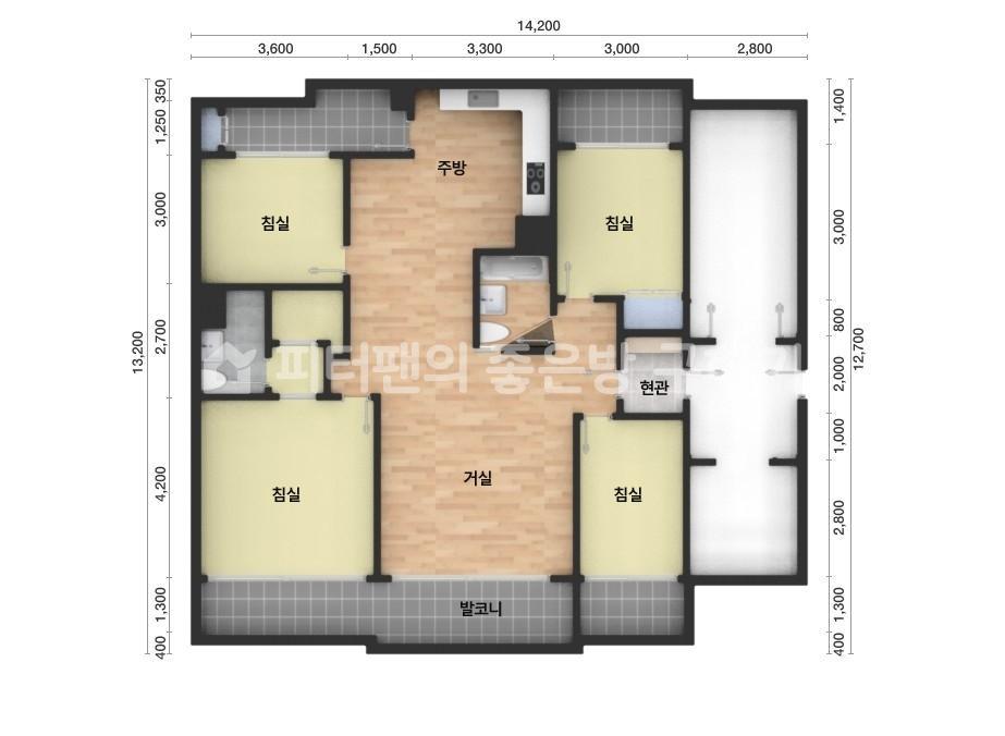 아파트 기본 평면도