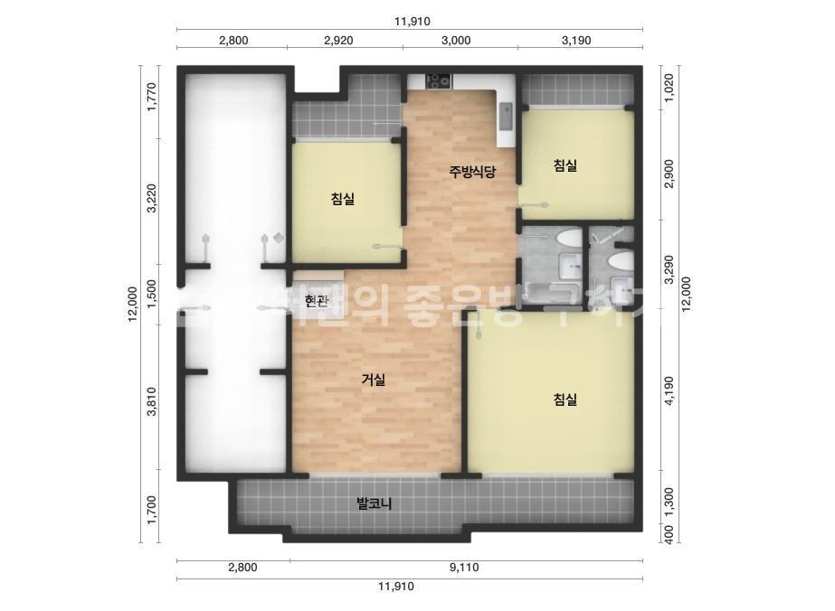 아파트 기본 평면도
