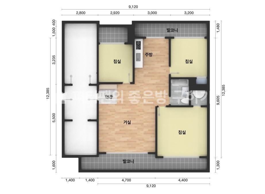 아파트 기본 평면도