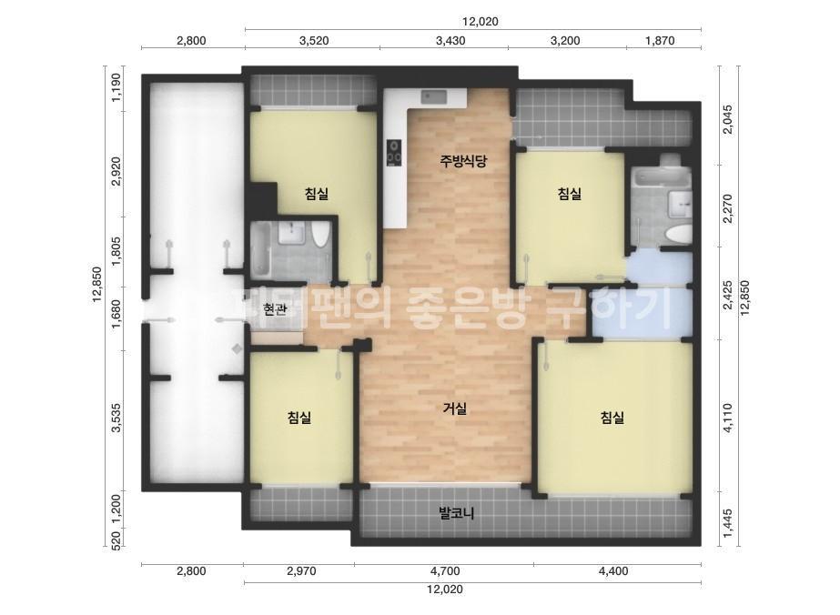아파트 기본 평면도