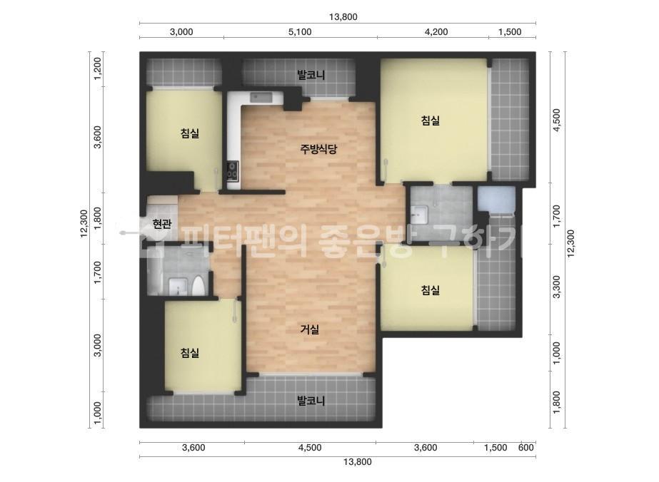 아파트 기본 평면도