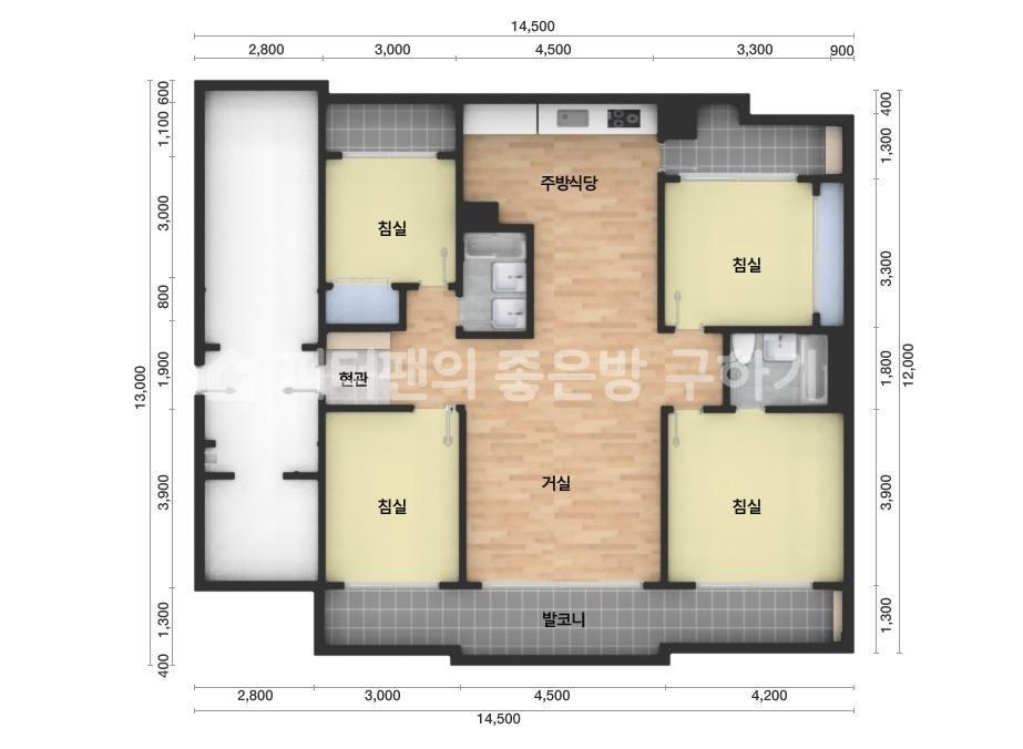 아파트 기본 평면도