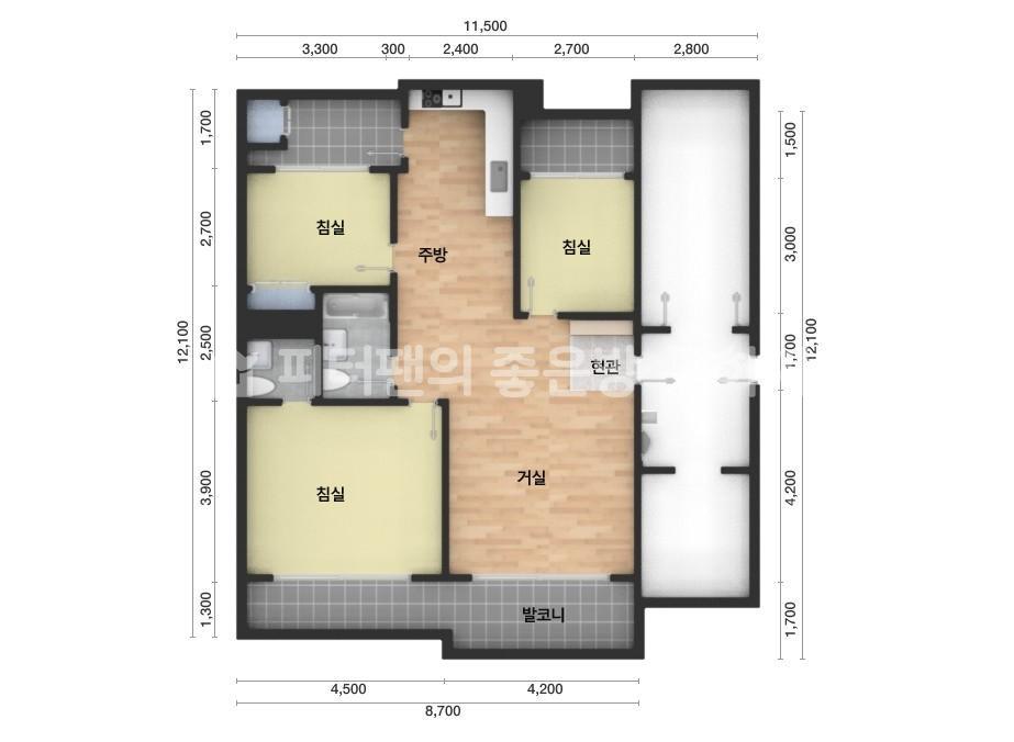 아파트 기본 평면도