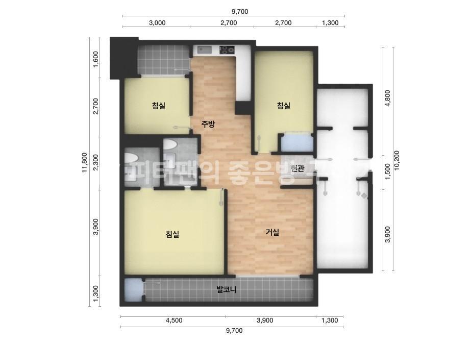 아파트 기본 평면도