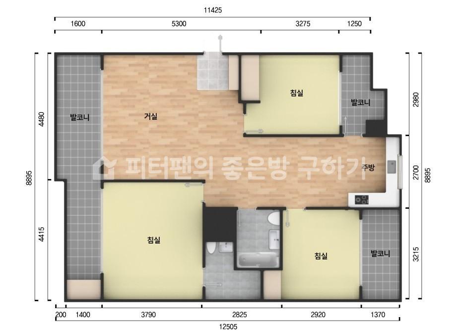 아파트 기본 평면도