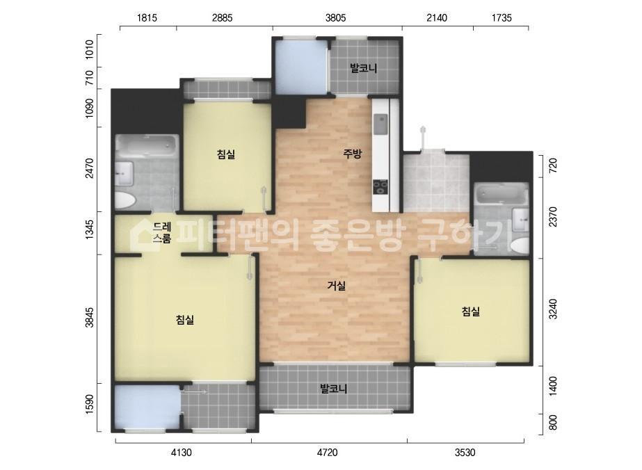 아파트 기본 평면도