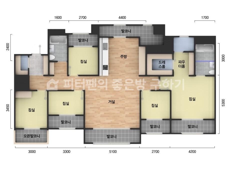 아파트 기본 평면도