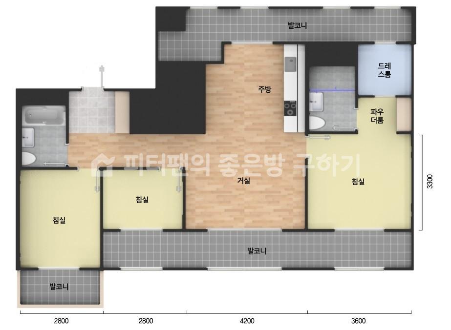 아파트 기본 평면도