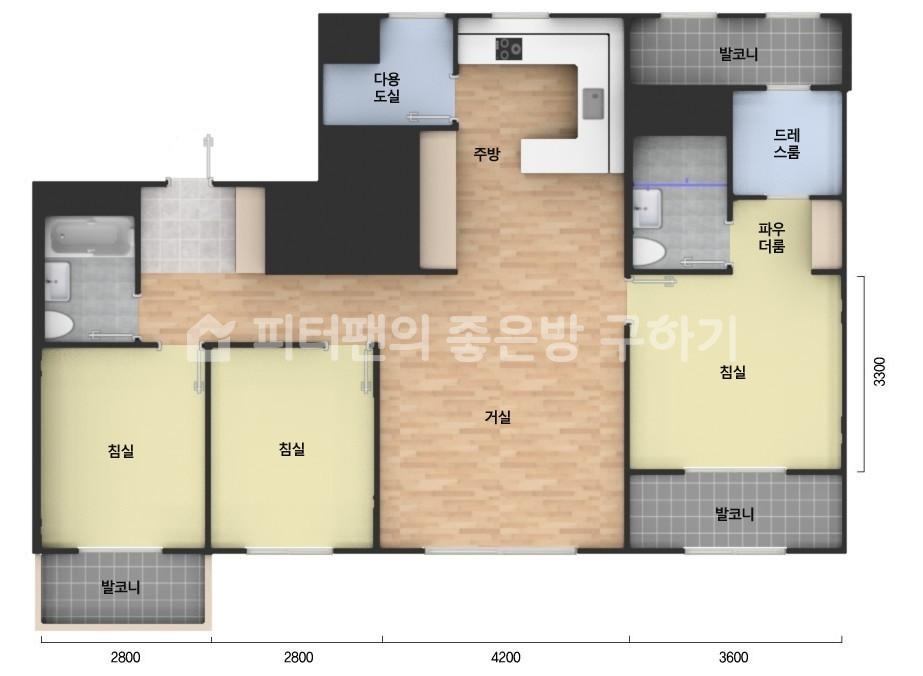 아파트 기본 평면도