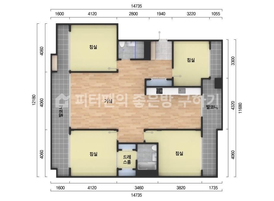 아파트 기본 평면도