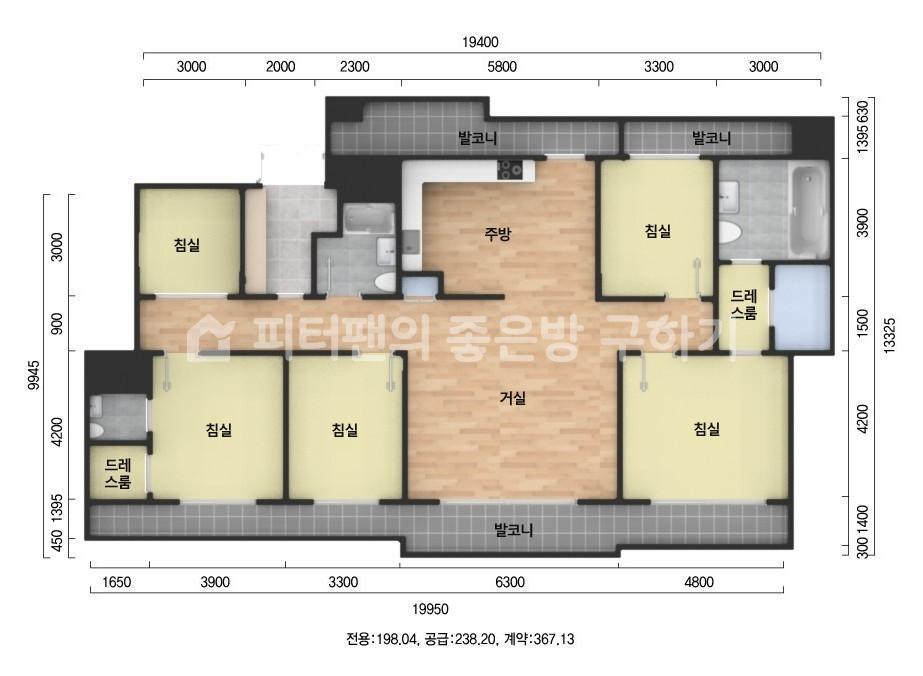 아파트 기본 평면도